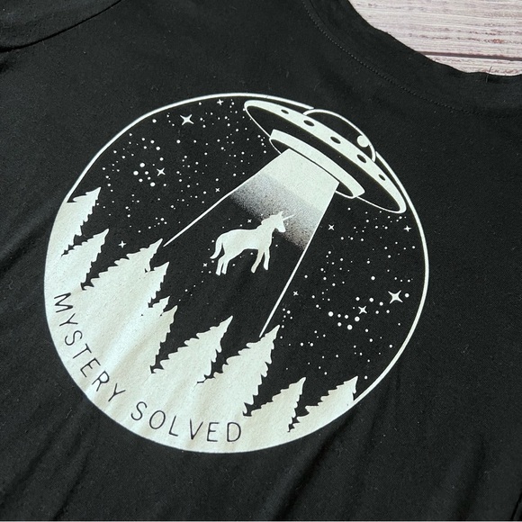 Black Spaceship Mystery Solved TShirt - Picture 2 of 5